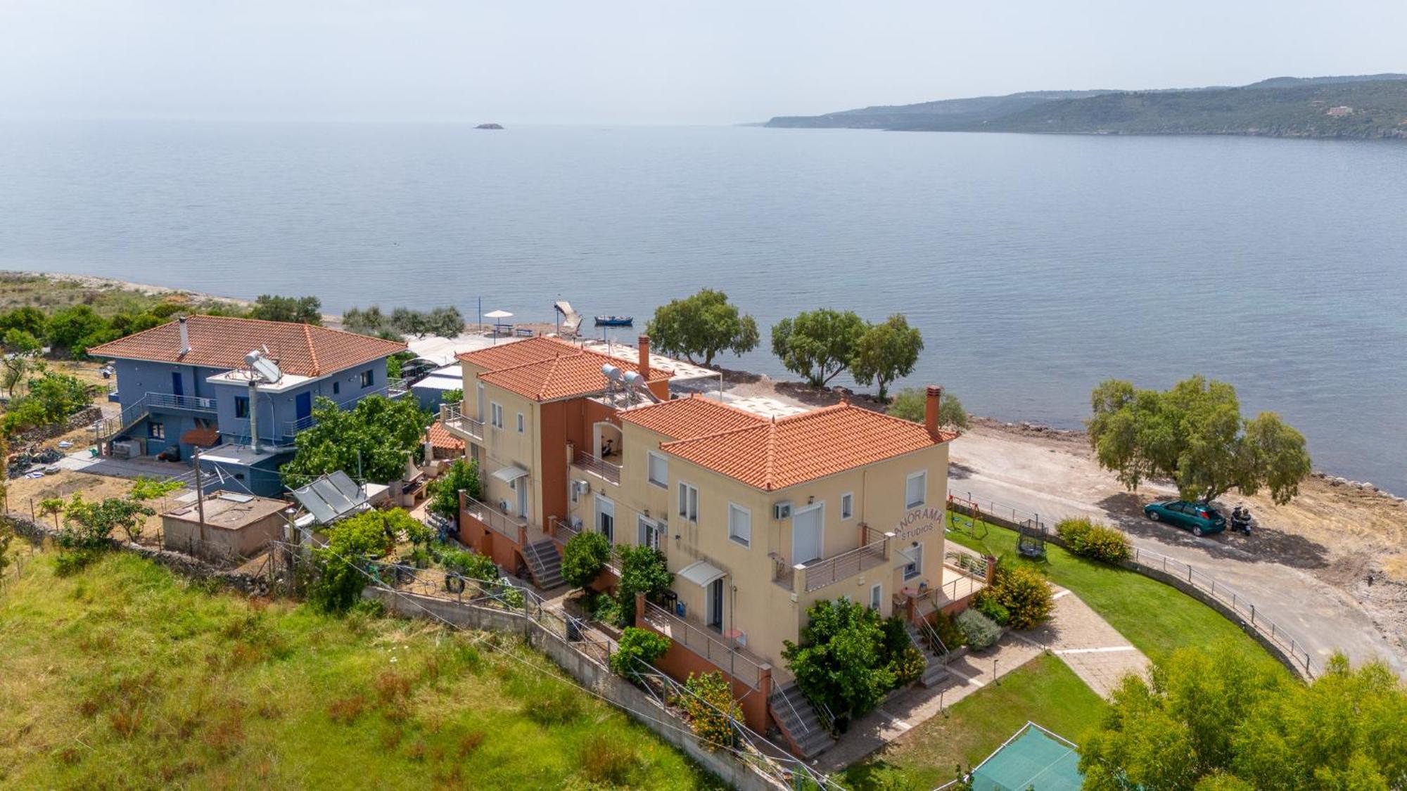 Palaiologou Panorama Apartments Mantamádos Eksteriør bilde